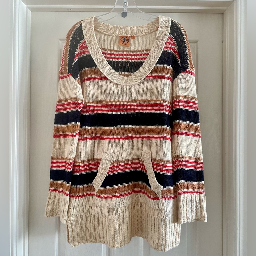 Tory Burch Striped Knit Sweater - Picture 2 of 10